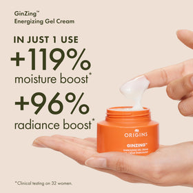 Origins minis packed in a travel bag showing easy portability and routine convenience