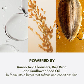 Origins label detail highlighting key ingredients and formulation benefits