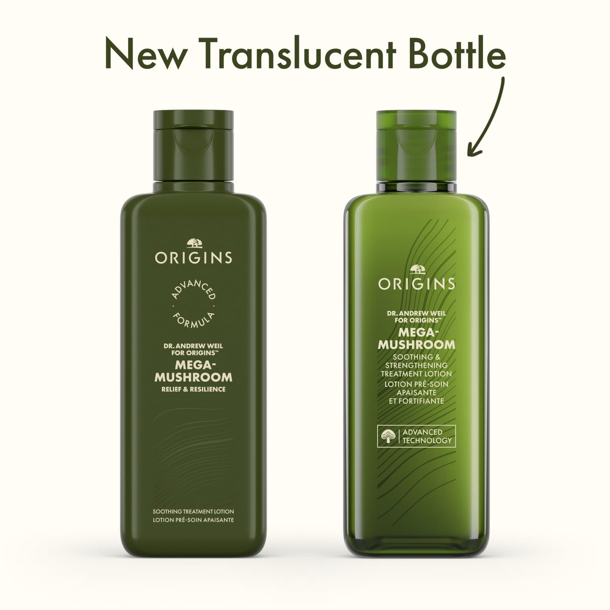 Origins pump detail focusing on dispensing ease and hygienic application benefit