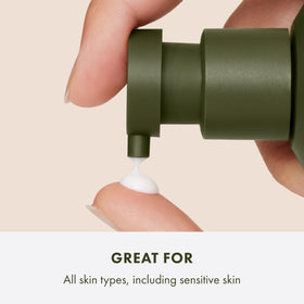 Origins pump dispensing moisturizer demonstrating easy application and precise dosing