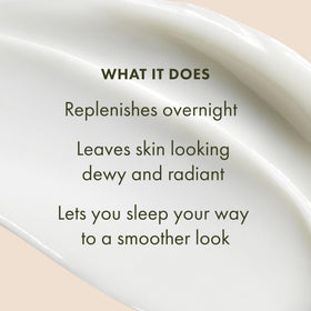 Origins cream on fingers demonstrating spreadability for smooth hydration benefit