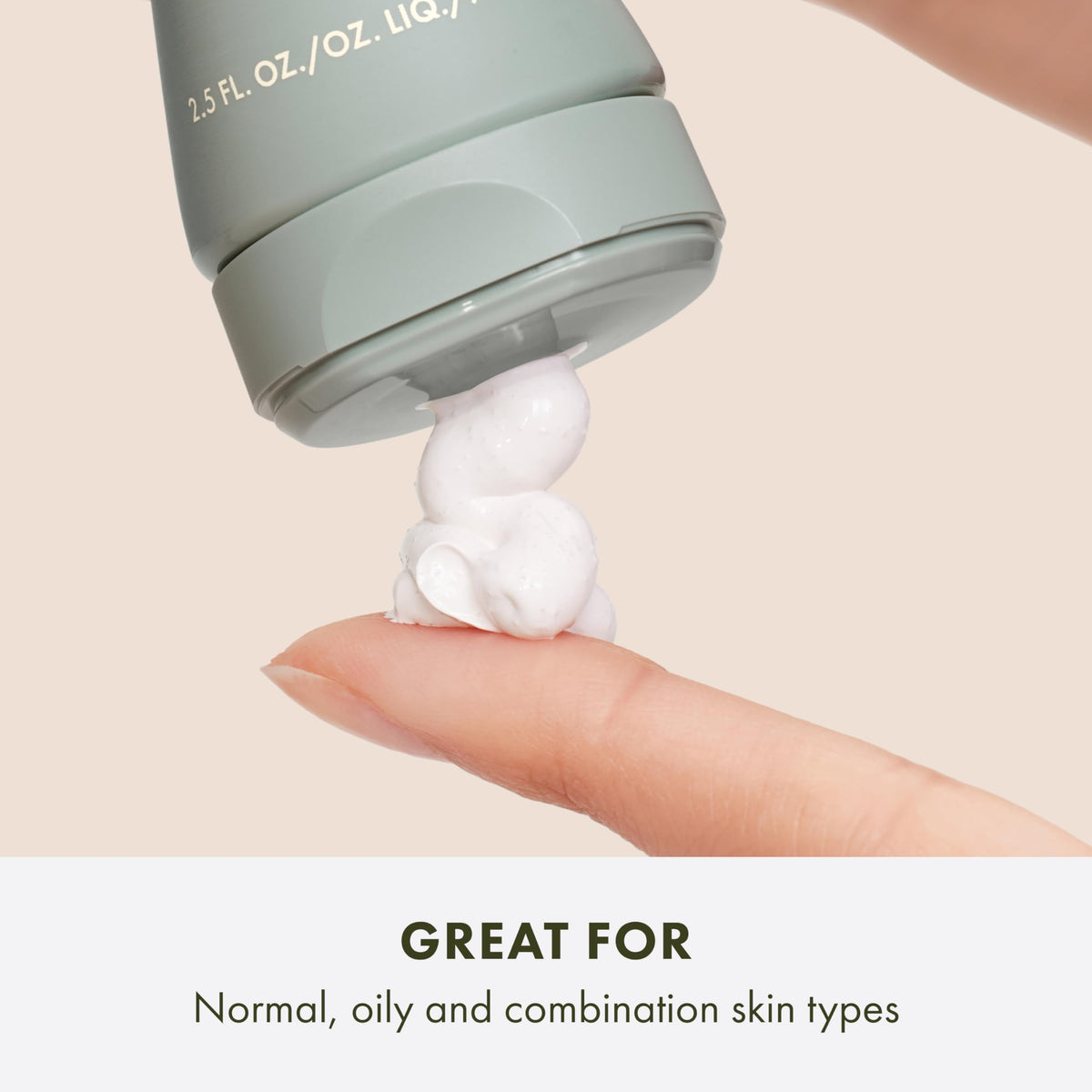 Origins detail of jojoba beads within the mask highlighting mild physical exfoliation benefit