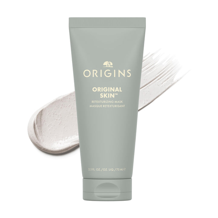 Origins front jar showing label and product packaging with clear branding benefit