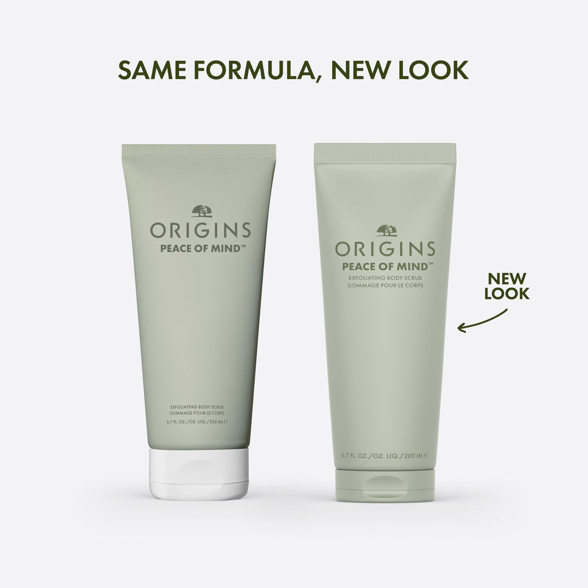 Origins texture close-up displaying scrub granules for smooth skin