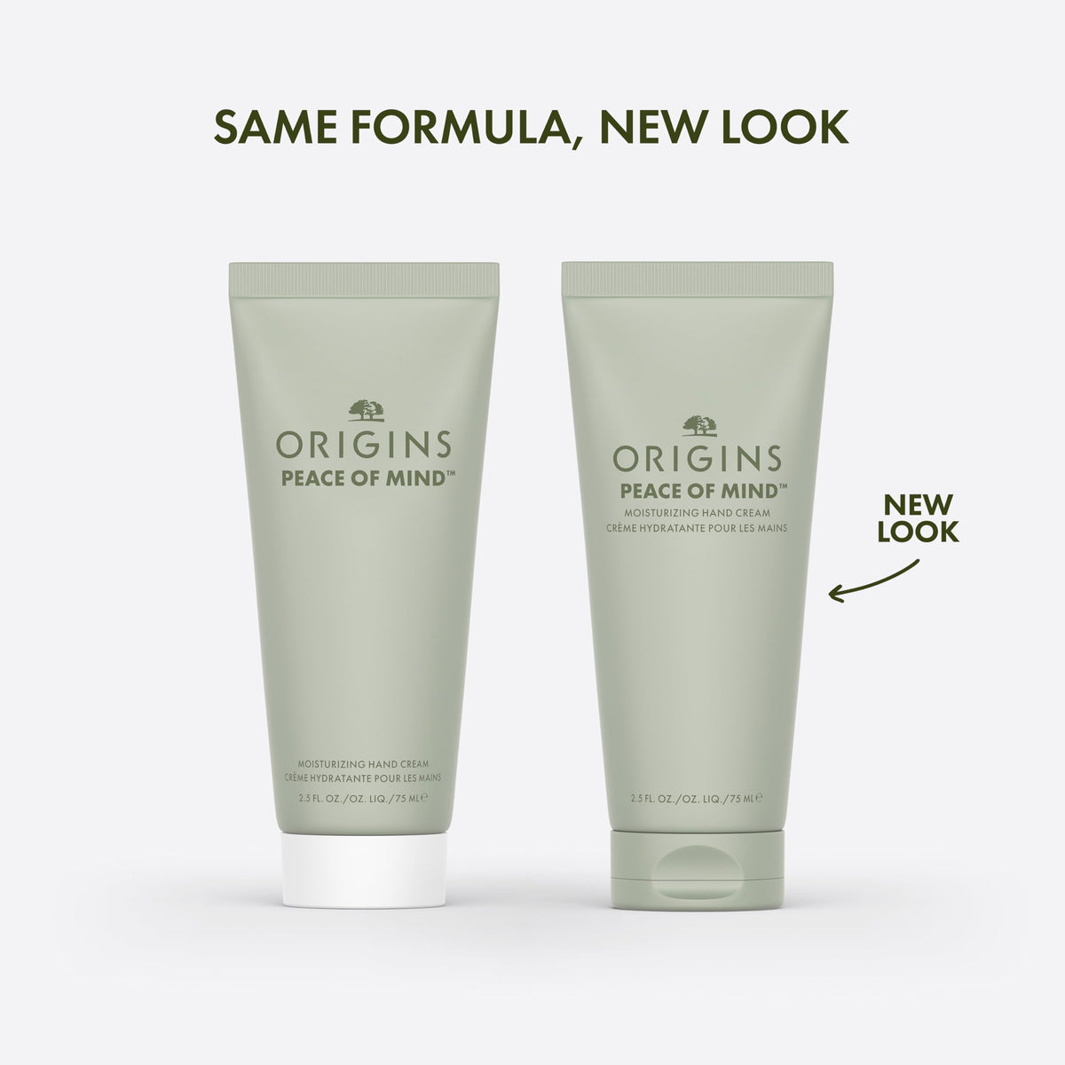 Origins close-up texture of the hand cream demonstrating fast-absorbing, non-greasy hydration benefit