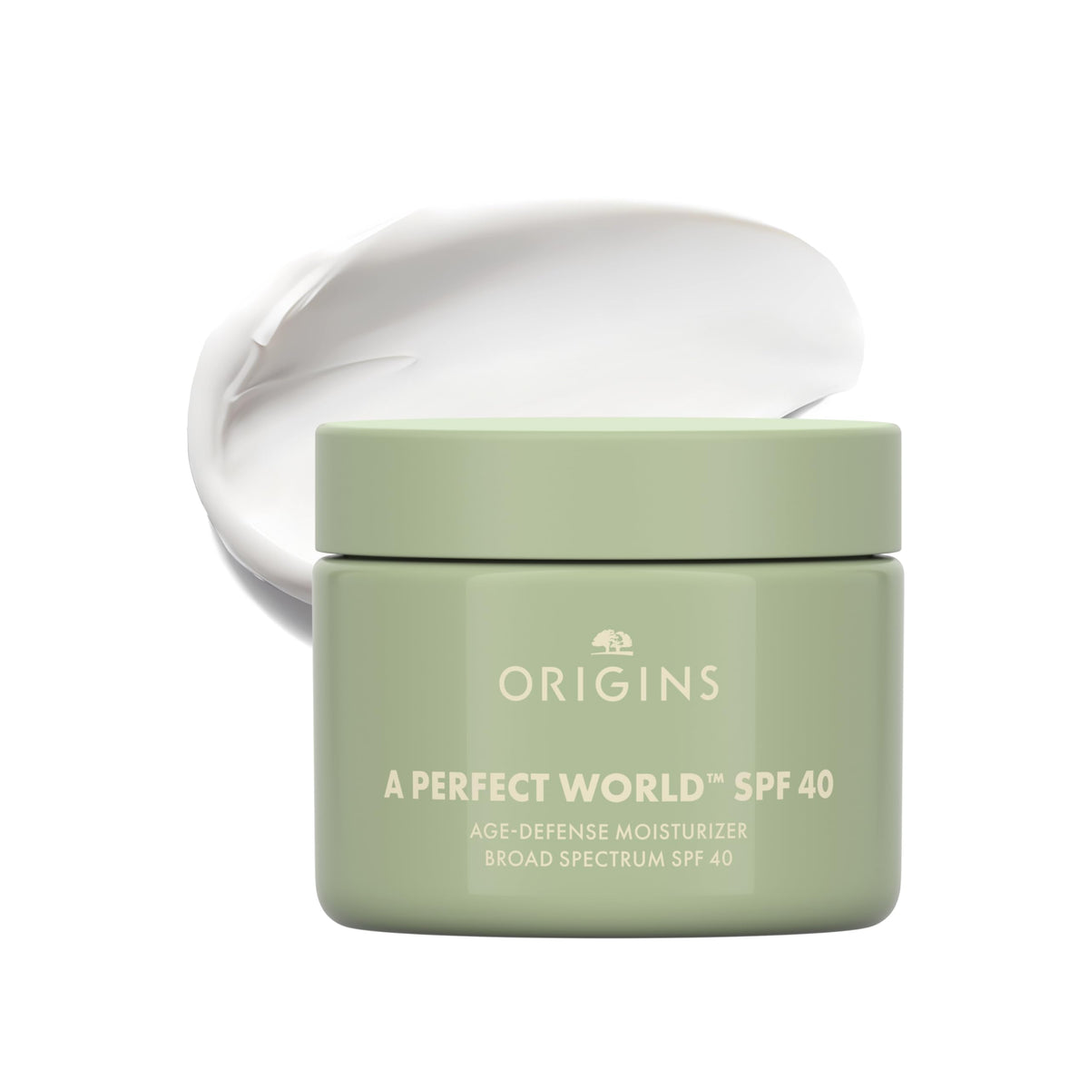 Origins front packaging showing SPF 40 and benefits