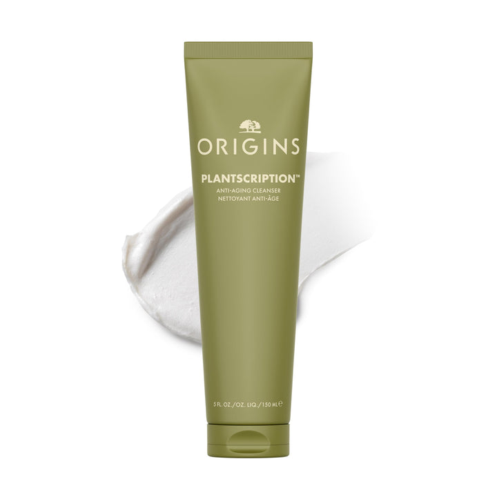 Origins Plantscription front packaging showing tube and product name for clear identification