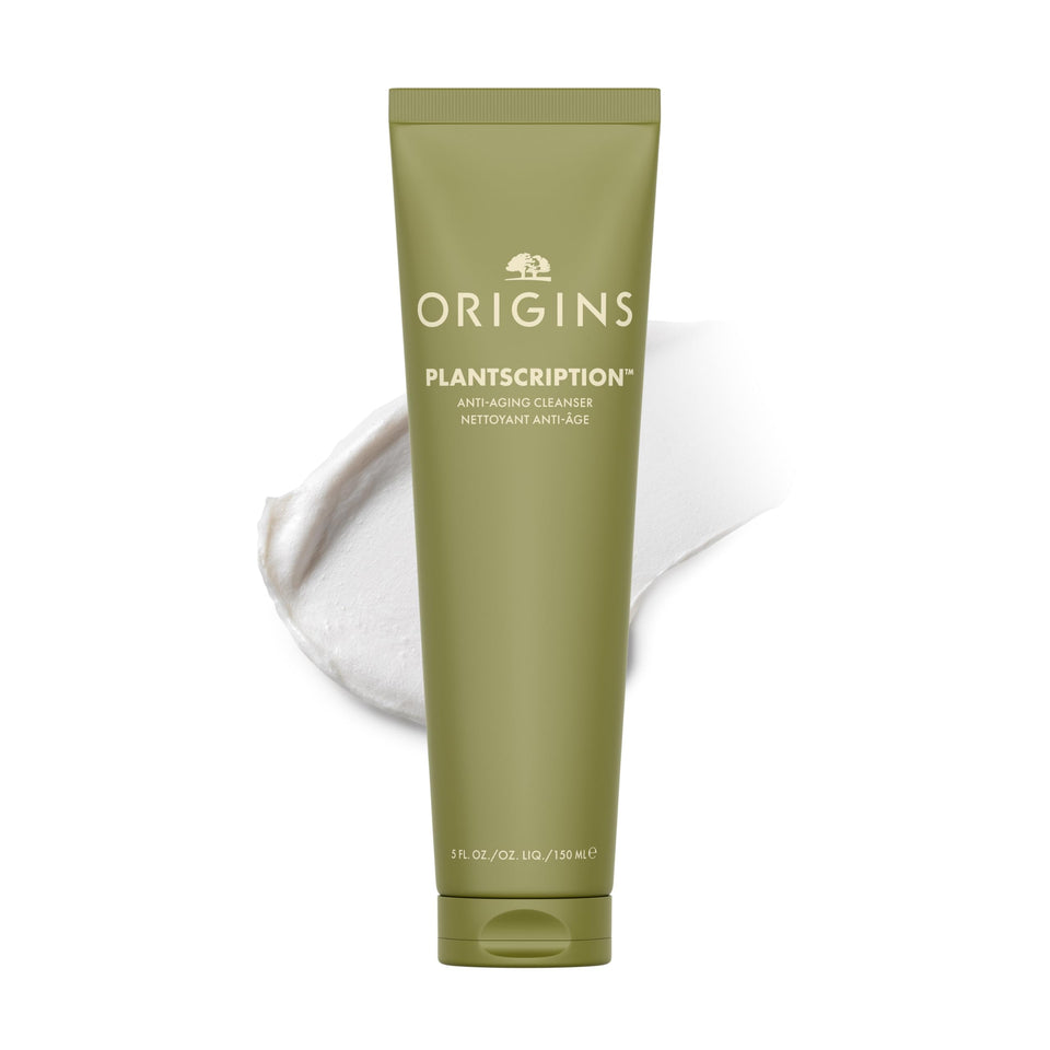 Origins Plantscription front packaging showing tube and product name for clear identification
