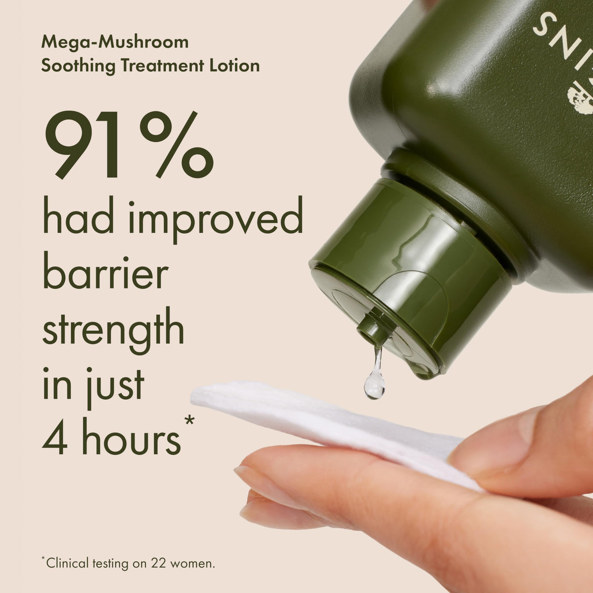 Origins Plantscription serum pump being pressed showing firming peptide benefit
