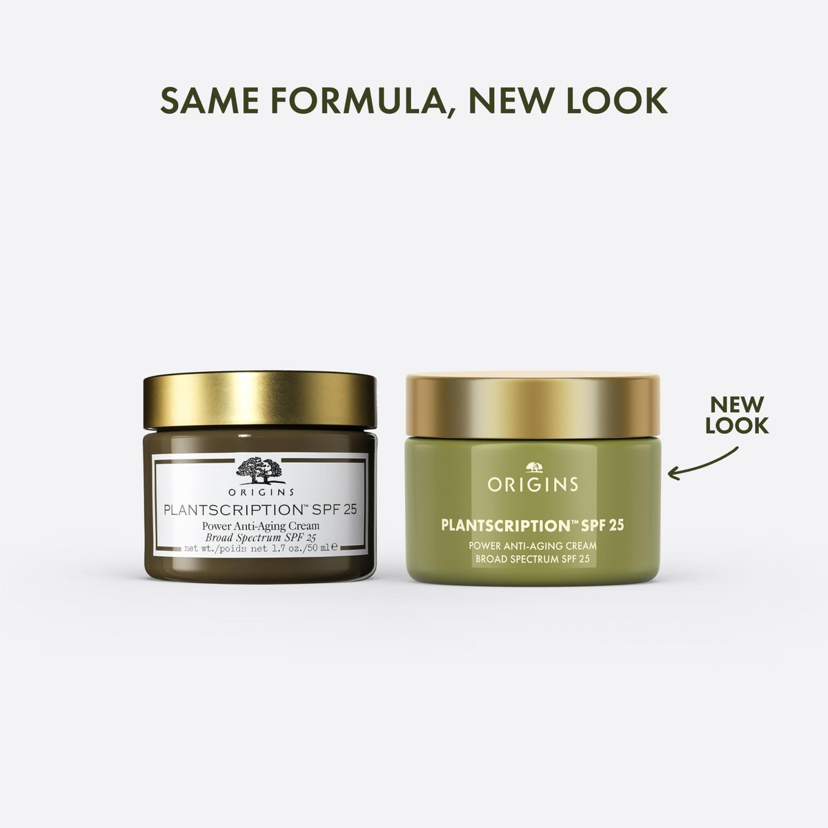 Origins Plantscription cream texture close-up illustrating smooth hydration