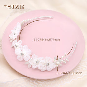 Oriamour headband on flower girl in candid lifestyle, photo-ready look