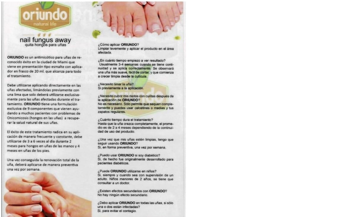 Oriundo Life application in hand demonstrating targeted use and improved nail care routine