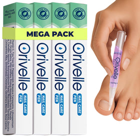 Orivelle front packaging showing four pens and clear branding and benefits