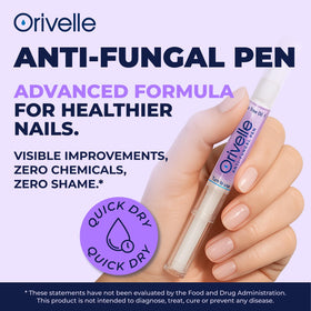 Orivelle pen close-up of applicator tip for precise, mess-free use