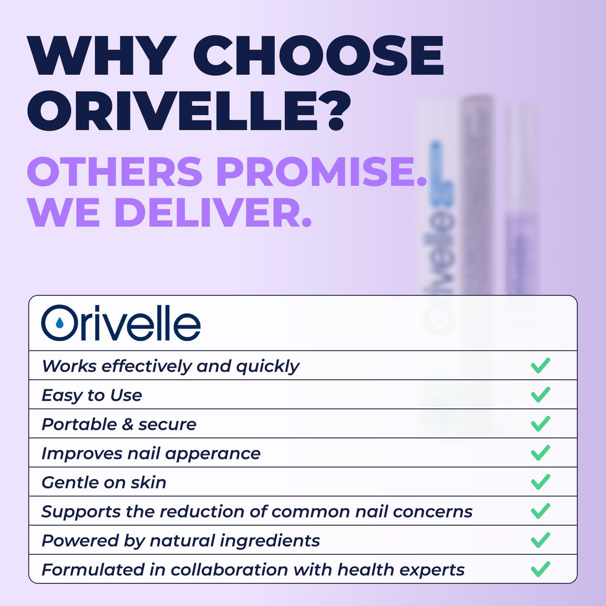 Orivelle pen next to a coin for scale to show compact portable benefit