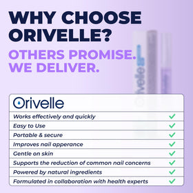 Orivelle pen next to a coin for scale to show compact portable benefit