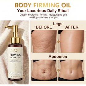 ORIWAve massaged into arm demonstrating smoothing and tightening effect