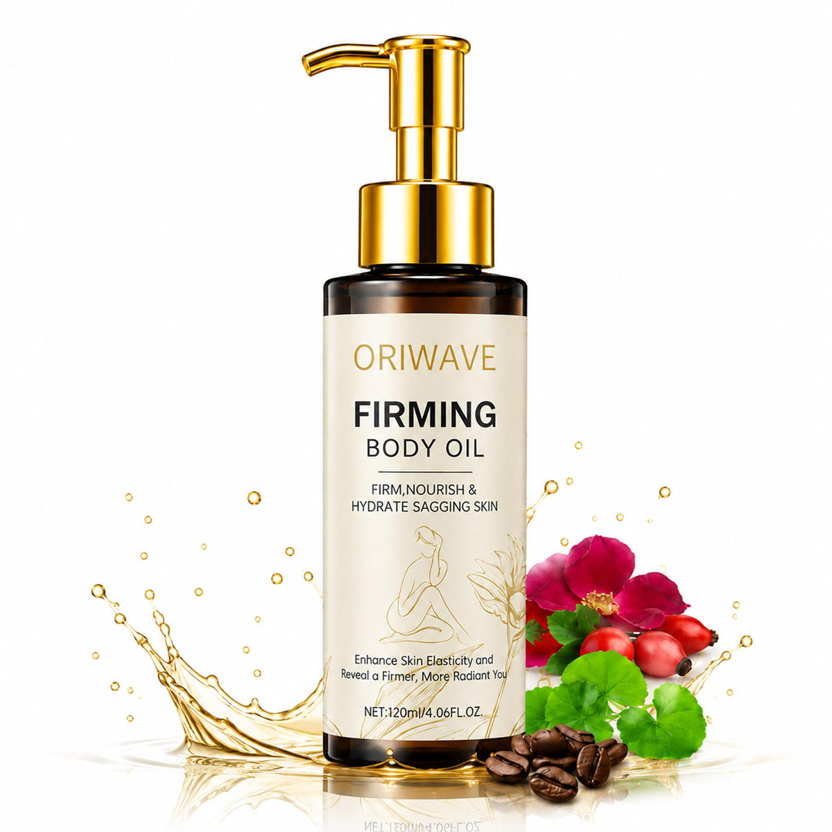 ORIWAVE front bottle view showing sleek packaging and hydration benefit