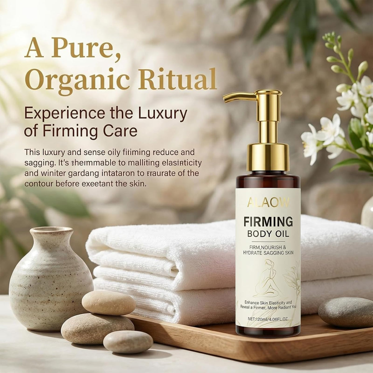 ORIWAve displayed on bathroom shelf in spa setting suggesting daily ritual