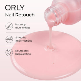 Orly before and after nails comparison demonstrating blurred ridges and even tone