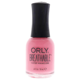 Orly bottle front view showing Flower Power color and compact size for easy polish application