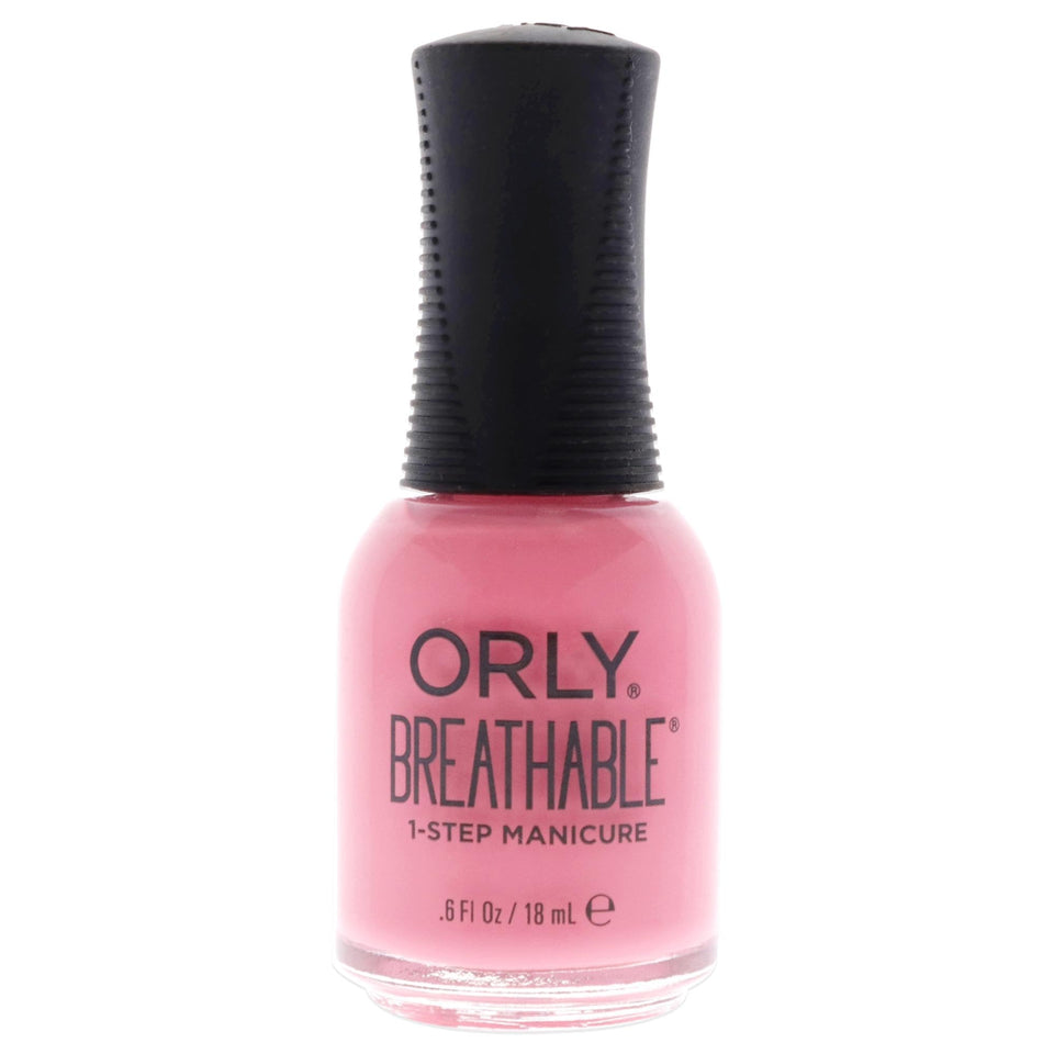 Orly bottle front view showing Flower Power color and compact size for easy polish application