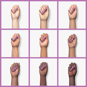 Manicure wearing Orly Kaleidoscope Eyes on hands in lifestyle scene, showcasing color shift