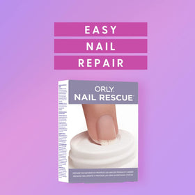 Orly brush-on glue and repair powder closeup illustrating precise application