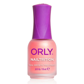 Orly Nailtrition front bottle showing label and compact size for travel