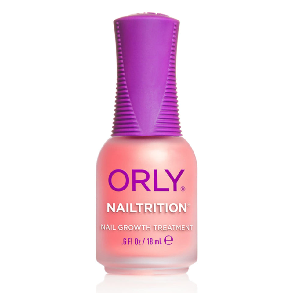 Orly Nailtrition front bottle showing label and compact size for travel
