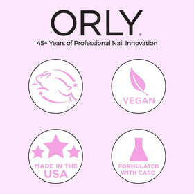Orly Nailtrition used in a manicure setting for restored resilient nails