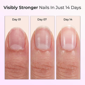 Orly Nailtrition sheer pink swatch adding natural brightness benefit