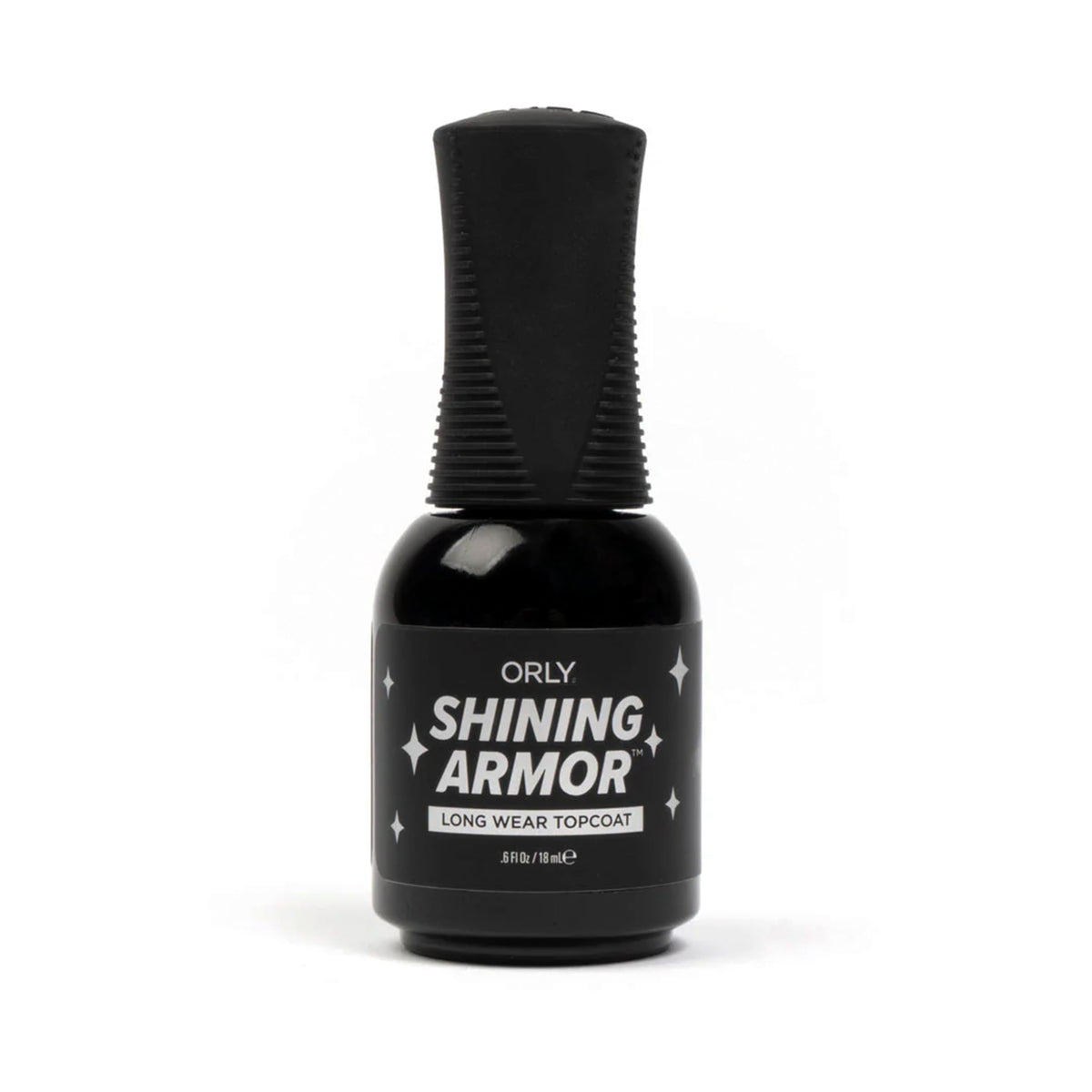 Orly Shining Armor front bottle showing label and size, highlights glossy finish