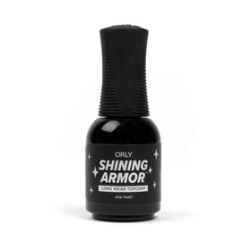 Orly Shining Armor front bottle showing label and size, highlights glossy finish