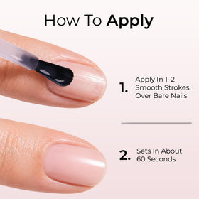 Orly bottle held beside a hand to show 18 ml size and travel-friendly scale
