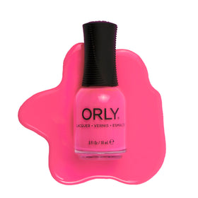 Orly That’s Hot front bottle showing bright hot-pink color and label, bold finish