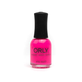 Orly That’s Hot pedicure on feet at beach showing vibrant color and summer-ready look