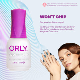 Orly topcoat brush applying smooth even stroke for streak-free finish