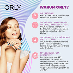 Orly 18 ml bottle beside a coin showing compact travel-friendly size