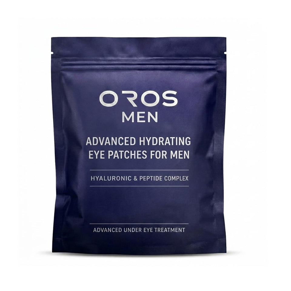 OROS MEN front packaging showing product name and hydrating benefit