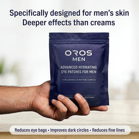 OROS MEN open single-use wrapper displaying hygienic packaging benefit