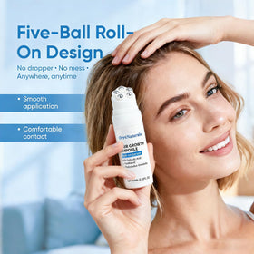 ORRÉNATURALS application on scalp in use demonstrating targeted hydration and comfort