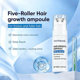 ORRÉNATURALS five-roller applicator detail for precise, mess-free scalp distribution benefit