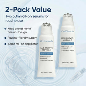 ORRÉNATURALS label close-up with directions and ingredient highlights