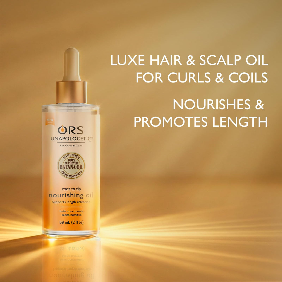 ORS application on curly hair midlengths showing reduced frizz and improved manageability