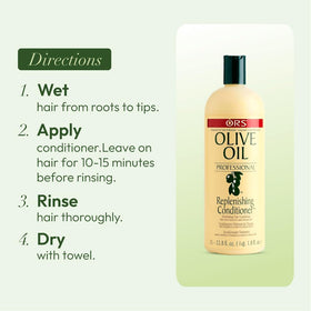 ORS conditioner in a bathroom setting being applied for at-home styling benefit