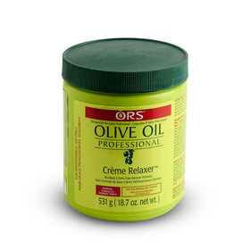 ORS creme texture close-up highlighting smooth olive oil-enriched consistency