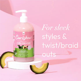 ORS Curlshow applied to hand demonstrating easy application and definition benefit