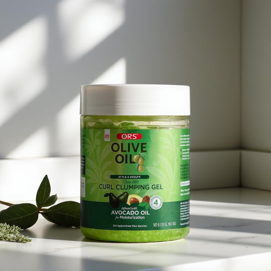 ORS product label close-up highlighting avocado oil and keratin benefits