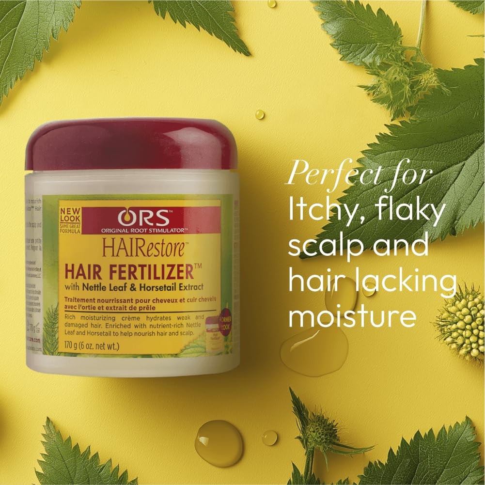 ORS being applied to scalp to soothe dryness and promote comfort